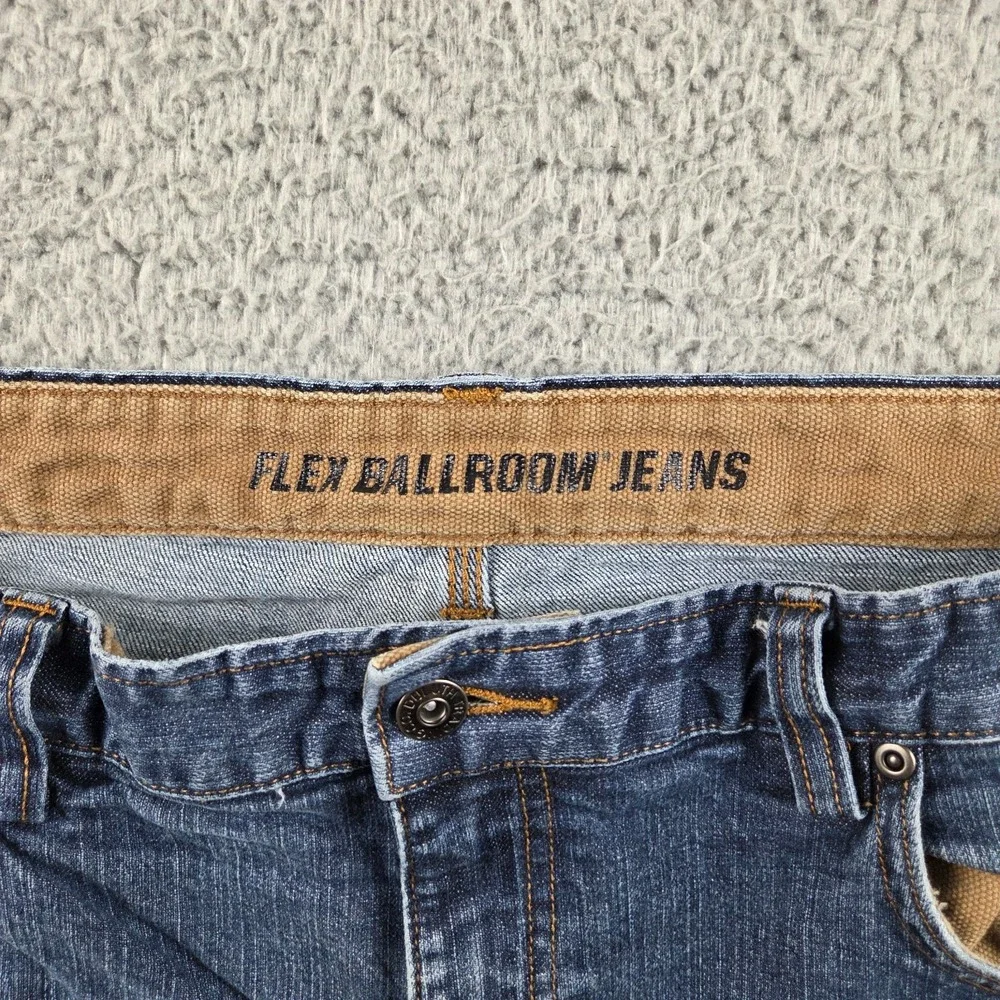 Duluth Trading Flex Ballroom Jeans Mens 42x32 (39x30)‎ Blue